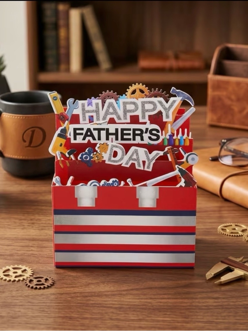 RESERVED for shakduke Father's Day Toolbox Pop Up Card